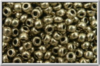PR-11-18549, PRECIOSA Rocailles, 11/0, crystal, trans., terra metallic chrome, 20g