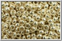 PR-11-18303, PRECIOSA Rocailles, 11/0, crystal, trans., metallic silver, 20g
