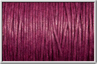 Baumwollkordel (BW), gewachst, 1mm, magenta, Preis/m