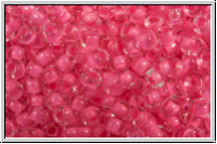 PR-11-08777, PRECIOSA Rocailles, 11/0, crystal, trans., neon pink-ld., 20g