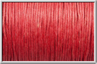 Baumwollkordel (BW), gewachst, 1mm, coral, Preis/m