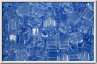 SB-03-0159l, MIYUKI Squares, 3mm, blue, cornflower, lt., trans., 10g