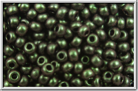b�hm. Rocailles, 11/0, black, op., olivine, met. antique, 10g