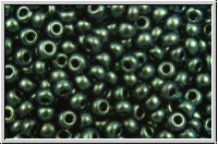 b�hm. Rocailles, 11/0, black, op., green, met. antique, 10g