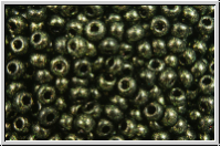 b�hm. Rocailles, 11/0, black, op., gold, met. antique, 10g