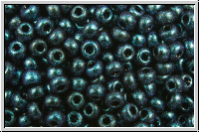 b�hm. Rocailles, 11/0, black, op., indigo, met. antique, 10g