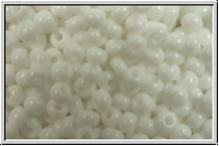 b�hm. Rocailles, 11/0, white, chalk, op., 10g
