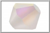 Preciosa� Bicone, 4mm, crystal, trans., matte, AB, 50 Stk.