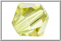 Preciosa� Bicone, 4mm, acid yellow, trans., 50 Stk.