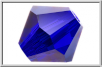 Preciosa� Bicone, 4mm, cobalt blue, trans., 50 Stk.
