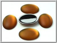 Cabochon, LUNASOFT, 25x18mm, smoke topaz, 1 Stk.