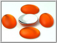 Cabochon, LUNASOFT, 25x18mm, orange, 1 Stk.