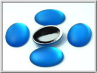 Cabochon, LUNASOFT, 25x18mm, capri blue, 1 Stk.