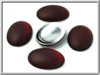 Cabochon, LUNASOFT, 25x18mm, garnet, 1 Stk.