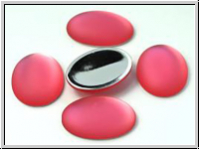 Cabochon, LUNASOFT, 25x18mm, raspberry, 1 Stk.