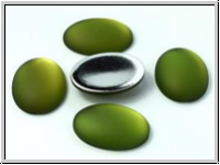 Cabochon, LUNASOFT, 25x18mm, olivine, 1 Stk.