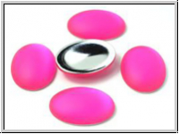 Cabochon, LUNASOFT, 25x18mm, neon pink, 1 Stk.
