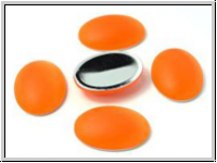 Cabochon, LUNASOFT, 25x18mm, neon orange, 1 Stk.