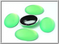 Cabochon, LUNASOFT, 25x18mm, neon green, 1 Stk.