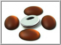 Cabochon, LUNASOFT, 25x18mm, rootbeer, 1 Stk.