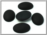 Cabochon, LUNASOFT, 25x18mm, black, 1 Stk.