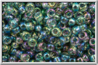 RR-11-0249, MIYUKI Rocailles, 11/0, grey, trans., AB, 10g
