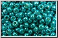 RR-11-1075, MIYUKI Rocailles, 11/0, teal, met., galv., 10g