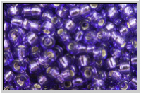RR-11-1347, MIYUKI Rocailles, 11/0, tanzanite (dyed), trans., silver-ld., 10g