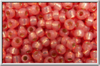RR-11-0678, MIYUKI Rocailles, 11/0, pink (dyed), opal, silver-ld., 10g
