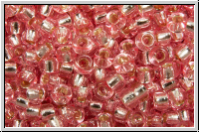RR-11-1349, MIYUKI Rocailles, 11/0, rose (dyed), trans., silver-ld., 10g