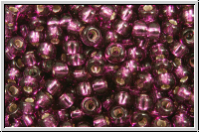 RR-11-1342, MIYUKI Rocailles, 11/0, burgundy (dyed), trans., silver-ld., 10g
