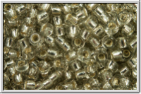 RR-11-2433, MIYUKI Rocailles, 11/0, smoke, trans., silver-ld., 10g