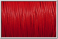 Polyesterkordel, gewachst, 1mm, dark coral, Preis/m
