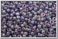 RR-15-2447, MIYUKI Rocailles, 15/0, sapphire, lt., trans., gold luster, 5g