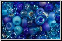 RR-08-Mix-b02, MIYUKI Rocailles, 08/0, Mix "Blue Tones", 10g