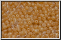 b�hm. Glasperle, rund, 3mm, caramel, wolkig-opal, 50 Stk.
