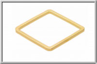 Bead Frame "Quadrat", 20x20mm, goldfb., ungelocht, 1 Stk.
