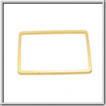 Bead Frame "Quadrat", 30x30mm, goldfb., ungelocht, 1 Stk.