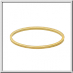 Bead Frame "Oval", 20x30mm, goldfb., ungelocht, 1 Stk.