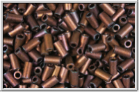 MBU-1-2005, MIYUKI Bugles, Nr. 1 (3mm), raspberry, dk., met., iris., matte, 10 g