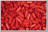 MBU-1-0408, MIYUKI Bugles, Nr. 1 (3mm), red, dk., op., 10 g
