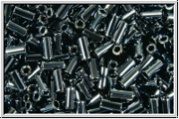 MBU-1-0451, MIYUKI Bugles, Nr. 1 (3mm), hematite, met., 10 g