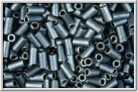 MBU-1-2001, MIYUKI Bugles, Nr. 1 (3mm), hematite, met., matte, 10 g