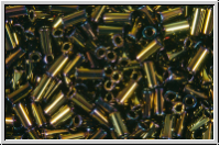 MBU-1-0458, MIYUKI Bugles, Nr. 1 (3mm), brown, met., iris., 10 g