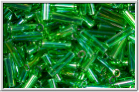 MBU-2-0179, MIYUKI Bugles, Nr. 2 (6mm), green, kelly, trans., AB, 10 g