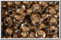 PR-06-08A19, PRECIOSA Rocailles, 6/0, crystal, trans., terra intensive chocolate brown-ld., 20g