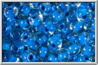 PR-06-08A38, PRECIOSA Rocailles, 6/0, crystal, trans., terra intensive blue-ld., 20g