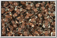 PR-08-08A19, PRECIOSA Rocailles, 8/0, crystal, trans., terra intensive chocolate brown-ld., 20g