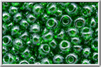 b�hm. Rocailles, 08/0, green, trans., luster, 10g