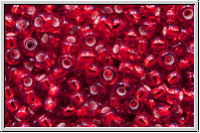 b�hm. Rocailles, 10/0, siam, trans., silver-ld., 10g